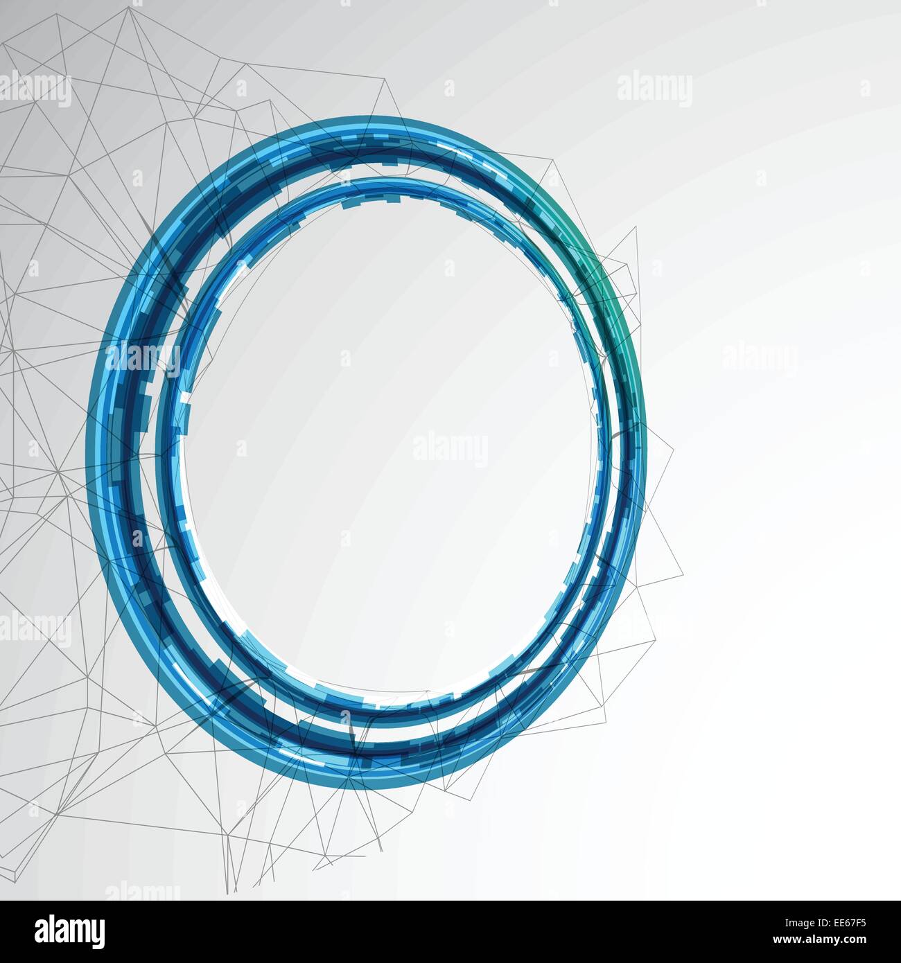 Blue Abstract technological background with various elements Stock ...