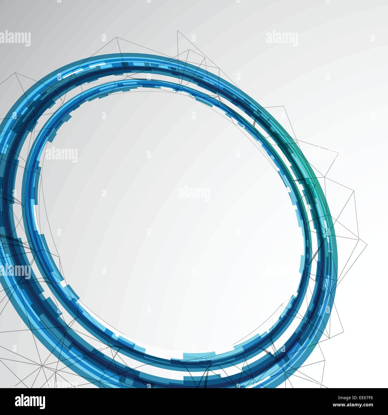 Abstract technological background with various elements Stock Vector ...