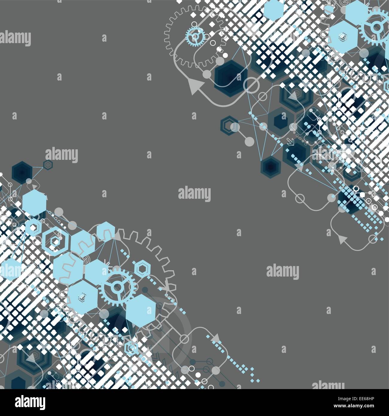 Abstract technology background with hexagonal shapes. Vector Stock ...