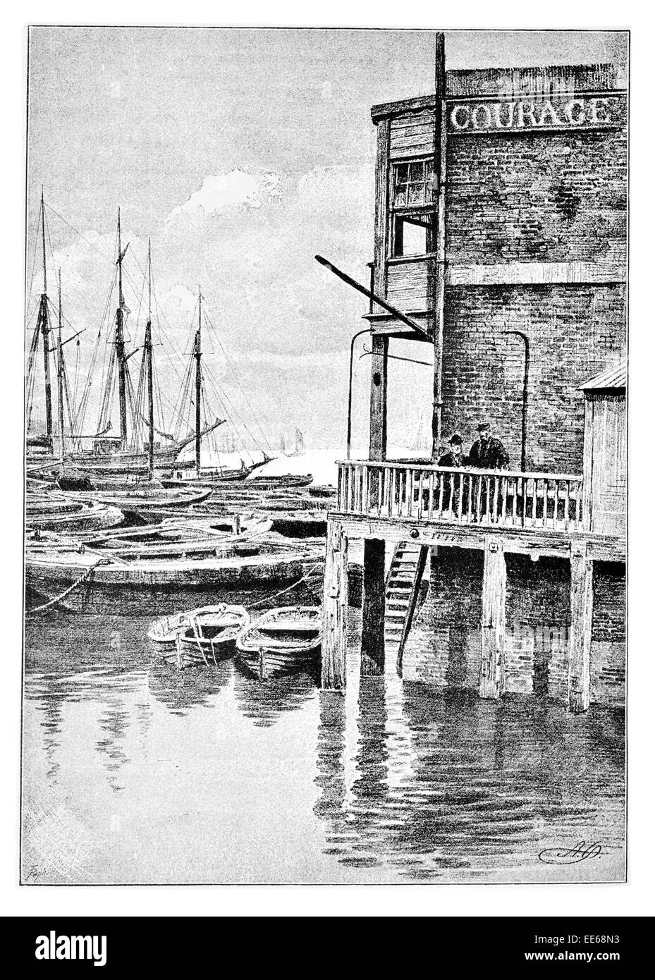 Bermondsey St George's Wharf London Print Black and White London Photography