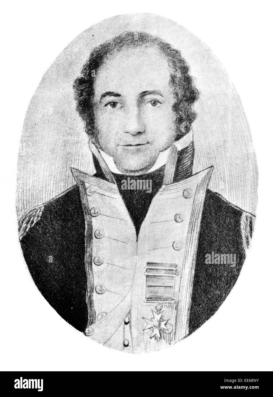 Captain Sir Richard Spencer 9 December 1779 24 July 1839 London merchant portrait sea captain Royal Navy Government Resident Stock Photo