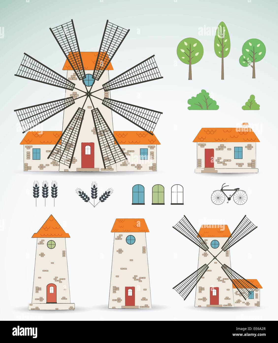 Set of farm icons. Vector Stock Vector Image & Art - Alamy