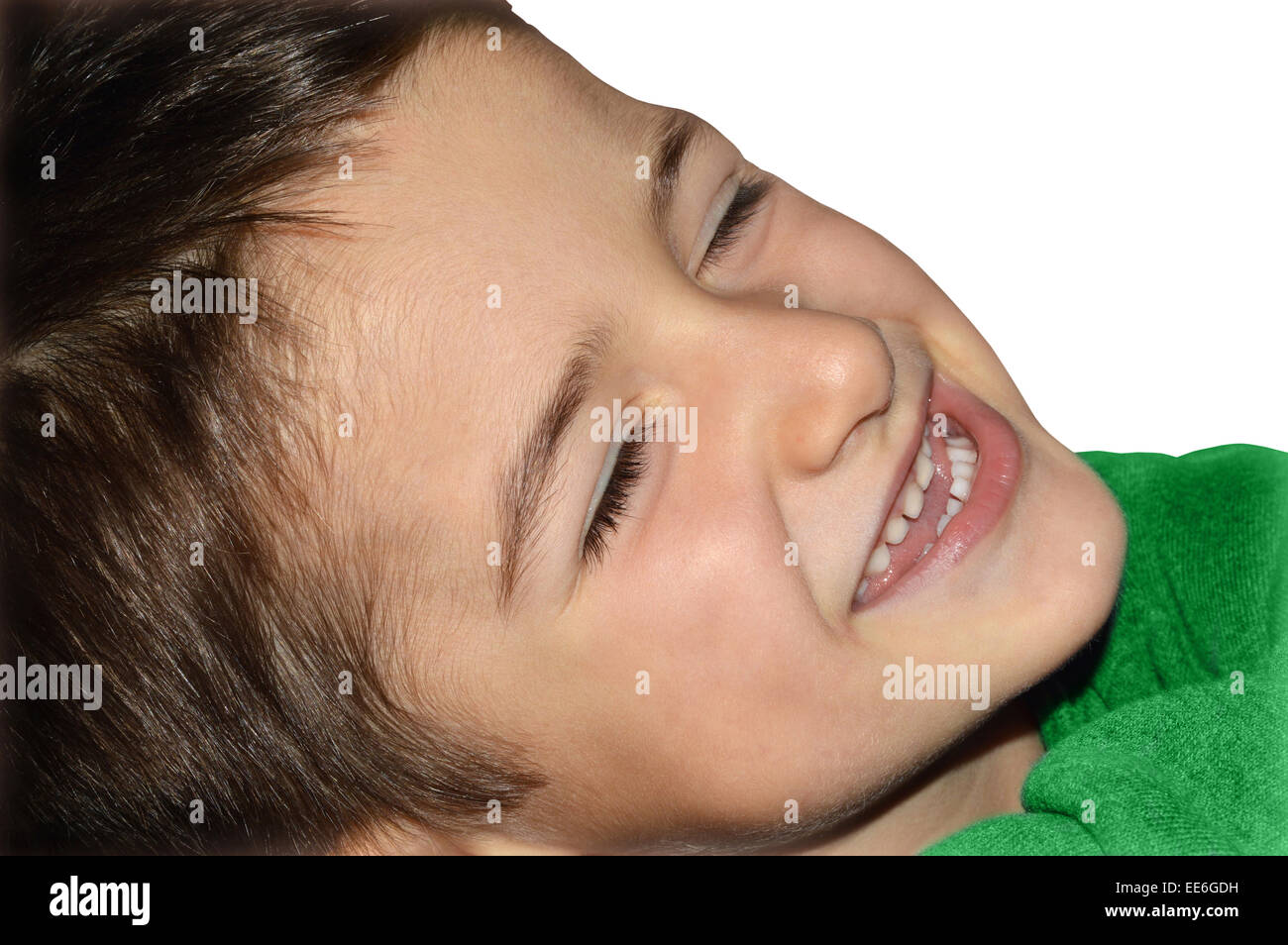 Smiling happy child - close up Stock Photo