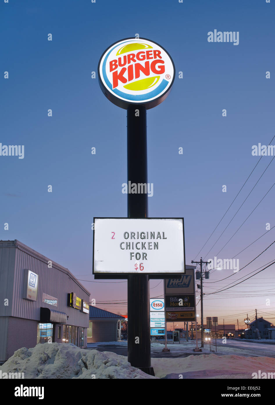 Burger King is a chain of fast food restaurants operating in most