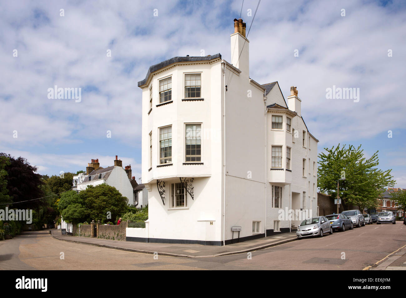 UK, London, Twickenham, Riverside, Ferry House beside River Thames