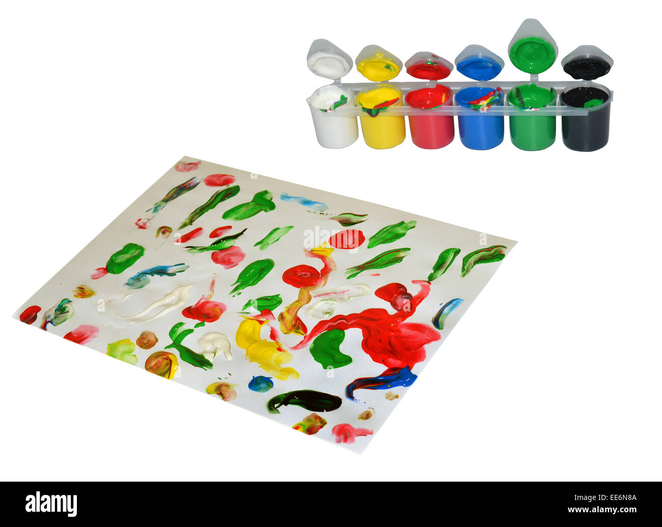 Paint finger painting and drawing Stock Photo Alamy