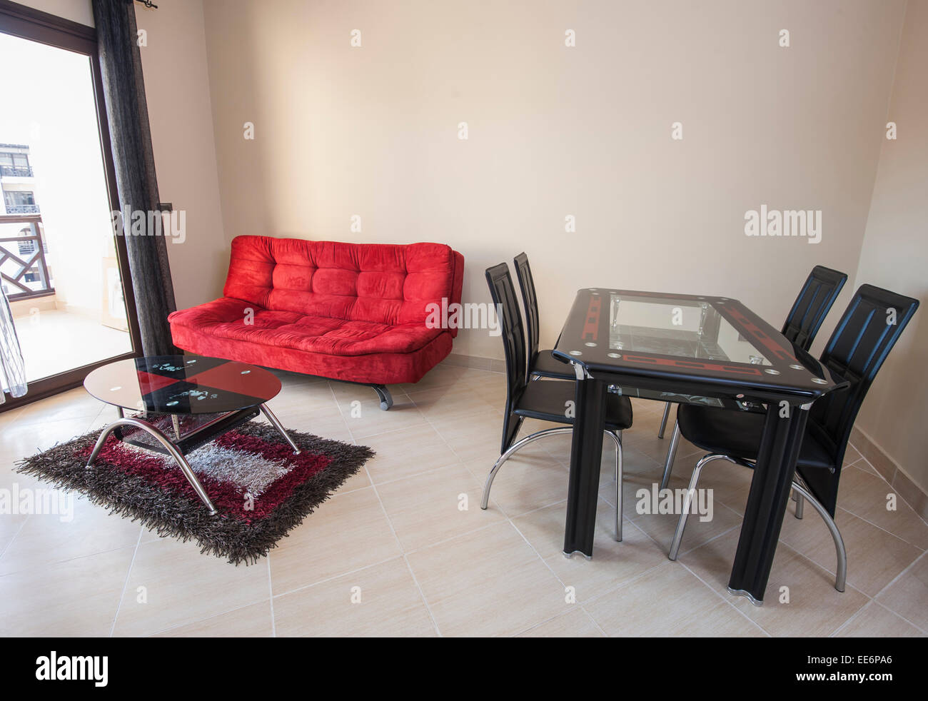 Interior design decor of lounge living room in luxury apartment Stock Photo