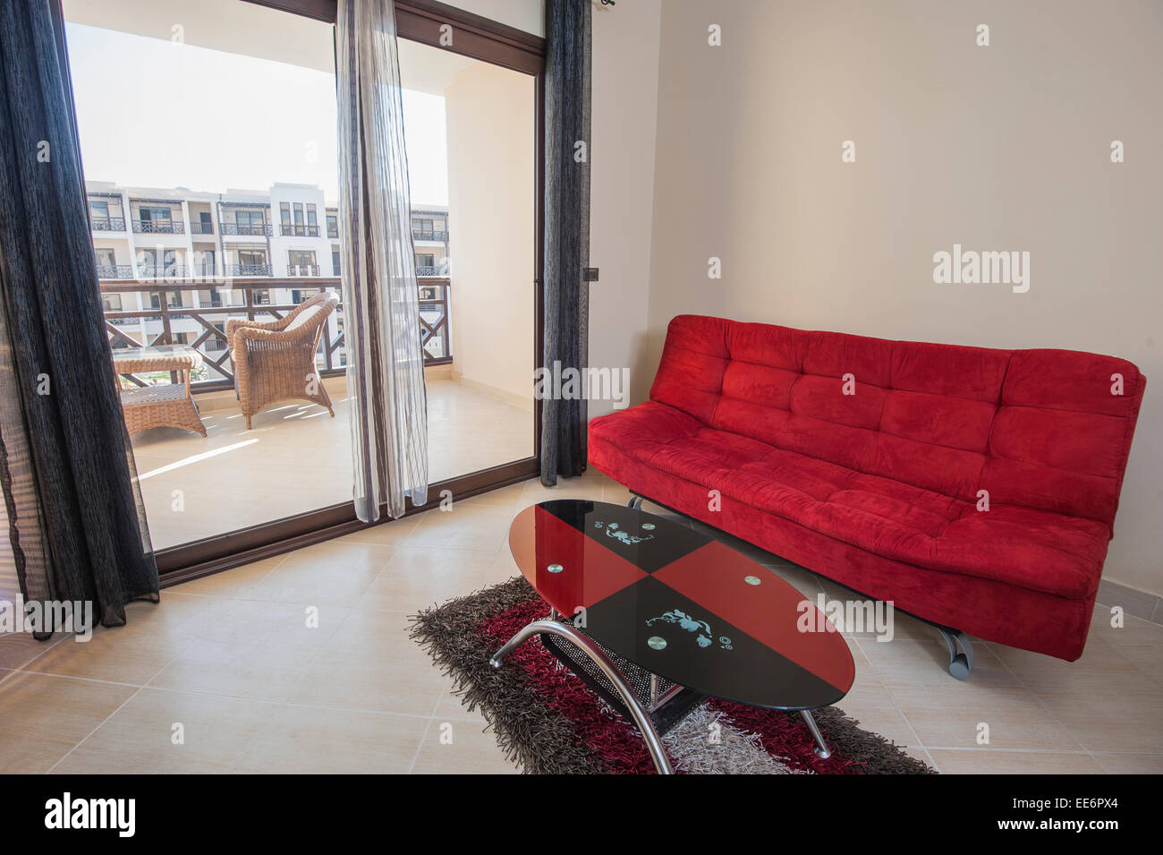 Interior design decor of lounge living room in luxury apartment Stock Photo