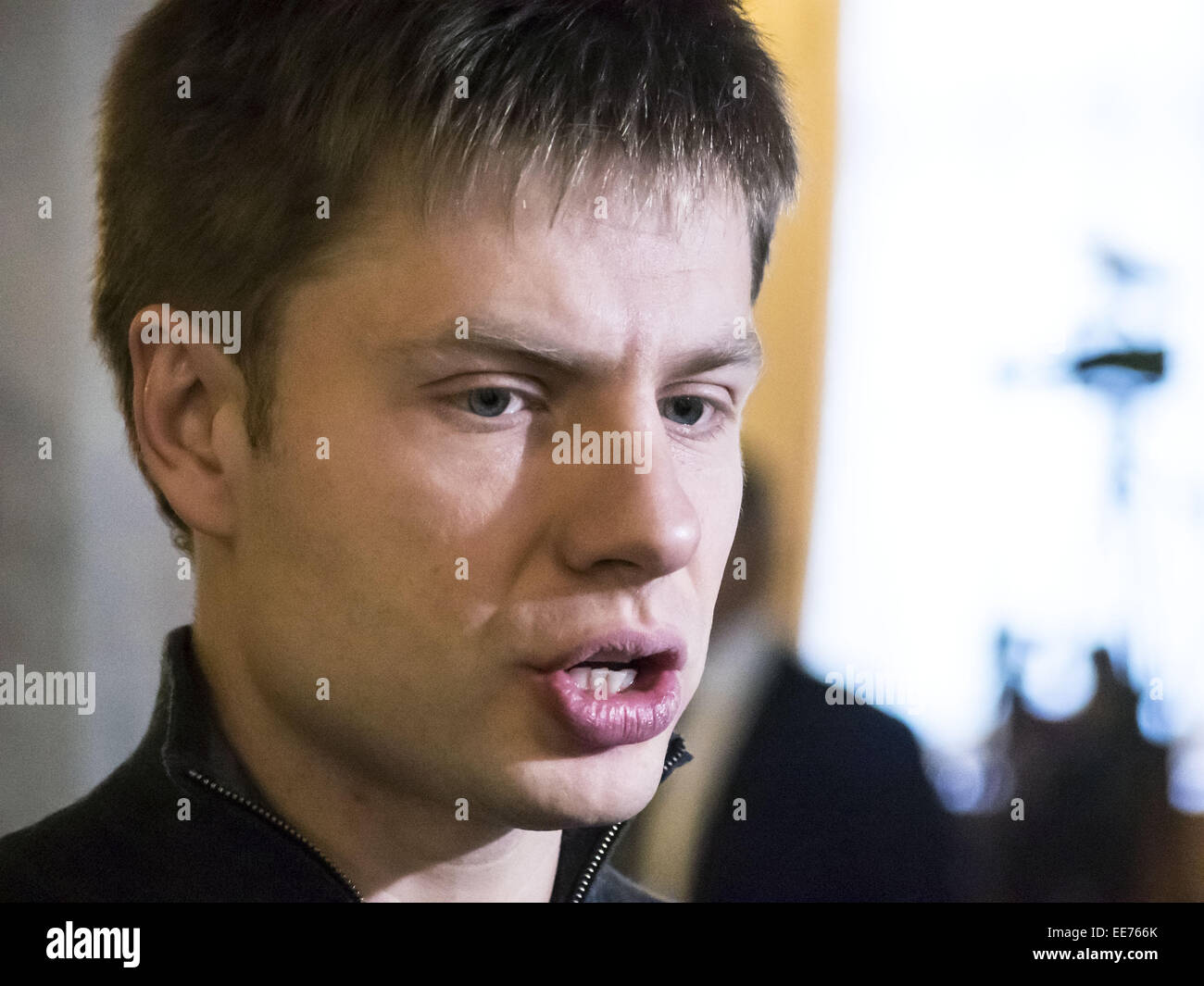 Jan. 14, 2015 - Ukrainian MP Alex Goncharenko -- The meeting on ...