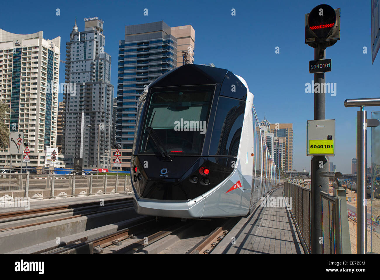 Dubai Tram, UAE Stock Photo - Alamy