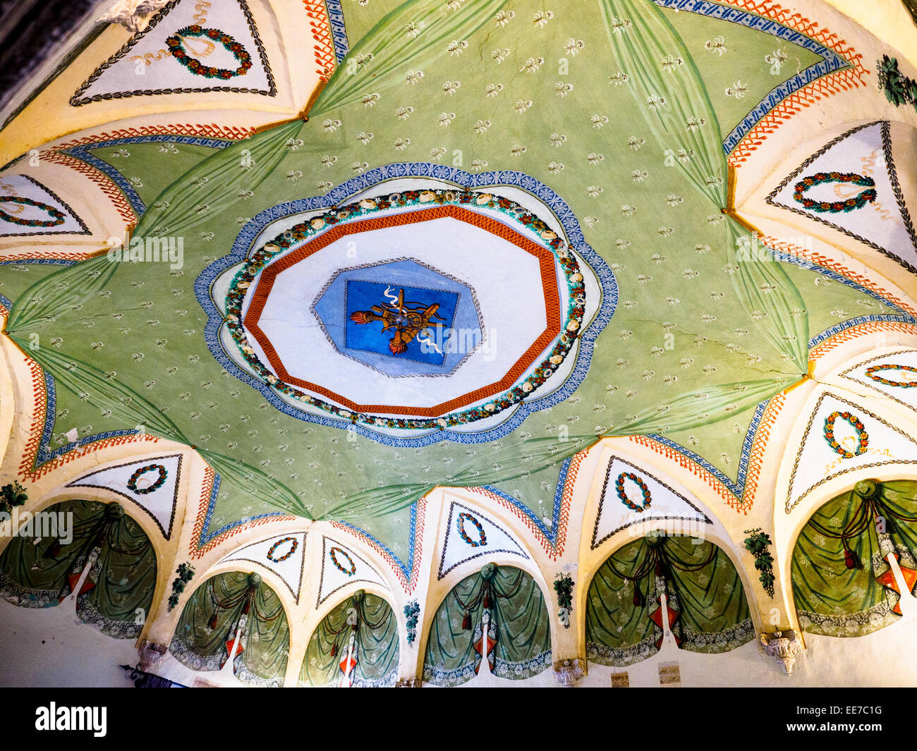 Ceiling in the Palazzo Orsini Pitigliano, Italy Stock Photo Alamy