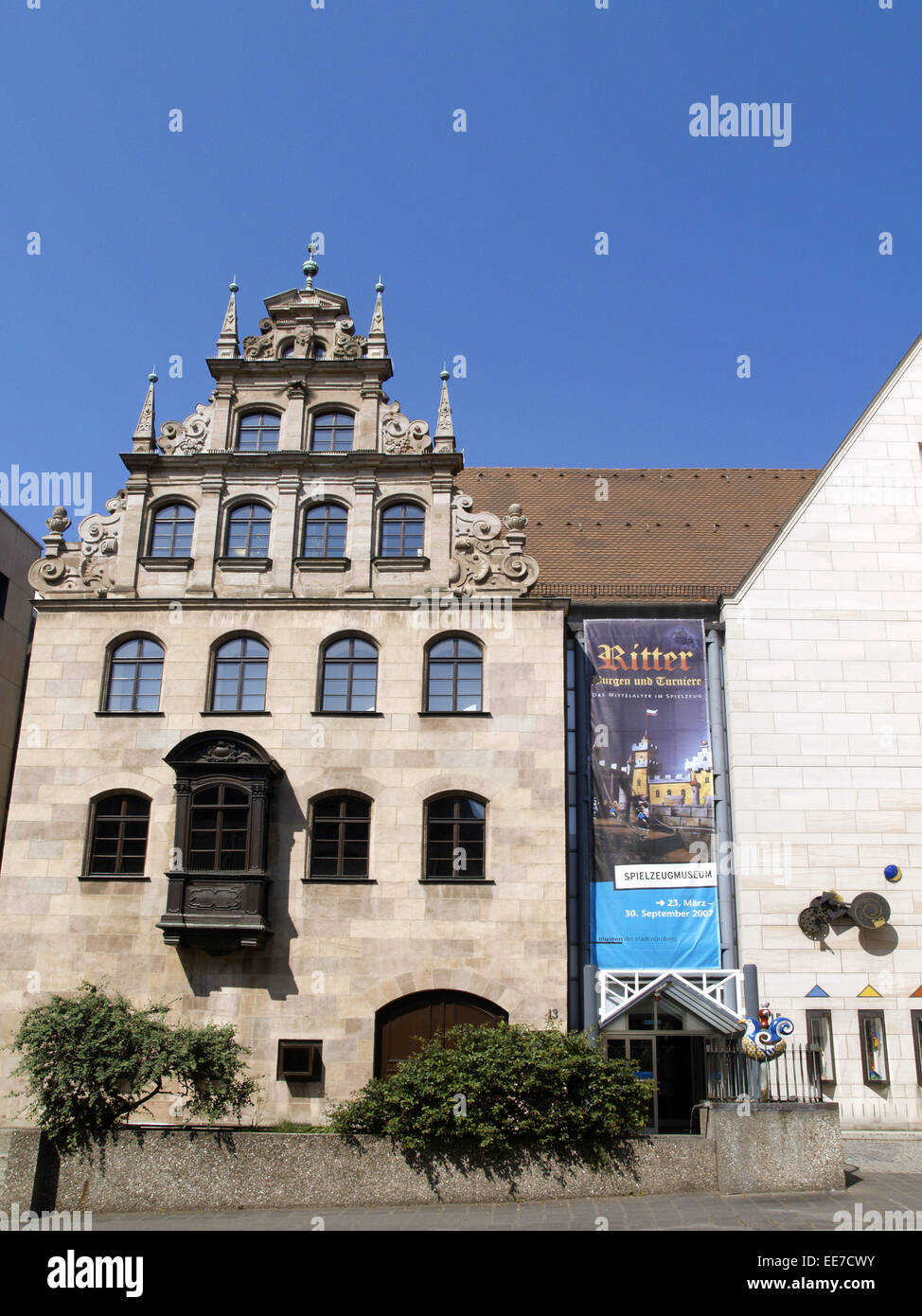 Deutschland, Bayern, Franken, Nuernberg, Europa, aussen, Mittelfranken, Stadt, Altstadt, Innenstadt, Stadtteil, Gebaeude, Museum Stock Photo