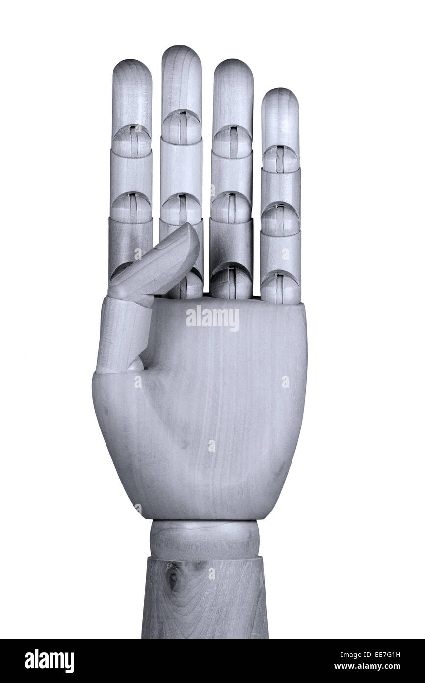 Four fingers up hi-res stock photography and images - Alamy