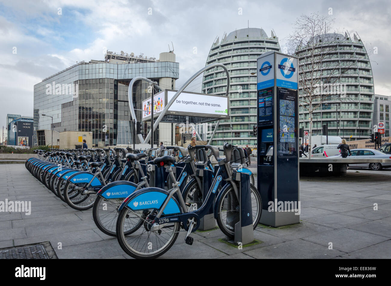 London Cycle Hire, locally known as 'Borris Bikes' at Old Street