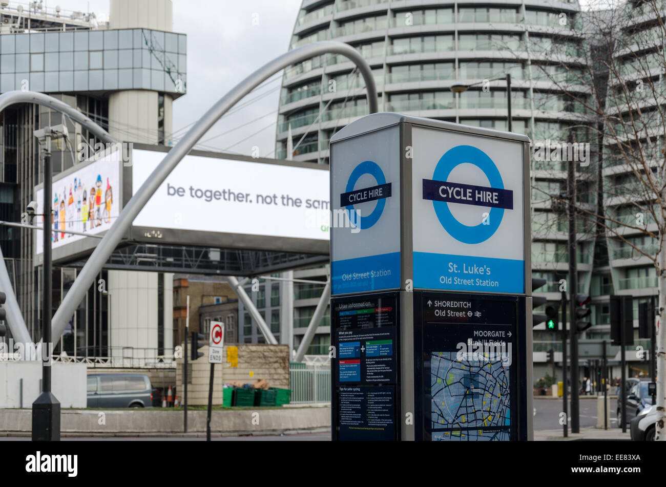 London Cycle Hire, locally known as 'Borris Bikes' at Old Street