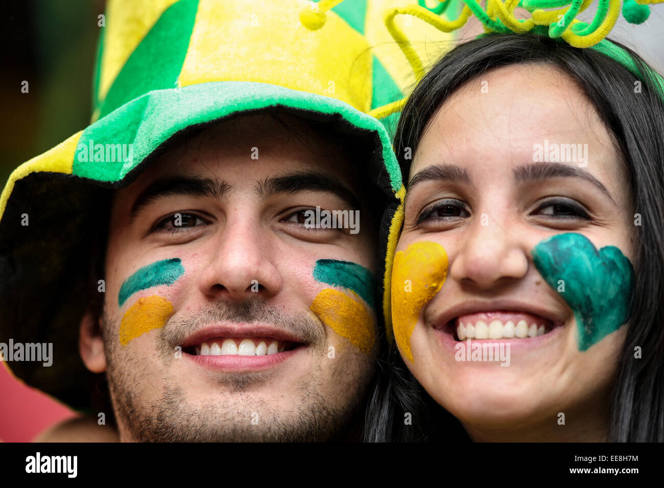 Atmosphere at National Stadium of Brazil Mane Garrincha for the Third Place match, Brazil v Netherlands  Where: Brasília, Brazil When: 12 Jul 2014 Stock Photo