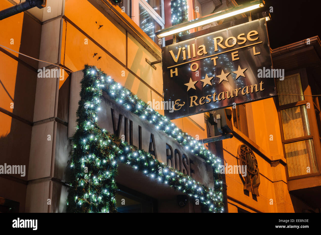 Villa Rose Hotel, Ballybofey, Ireland Stock Photo
