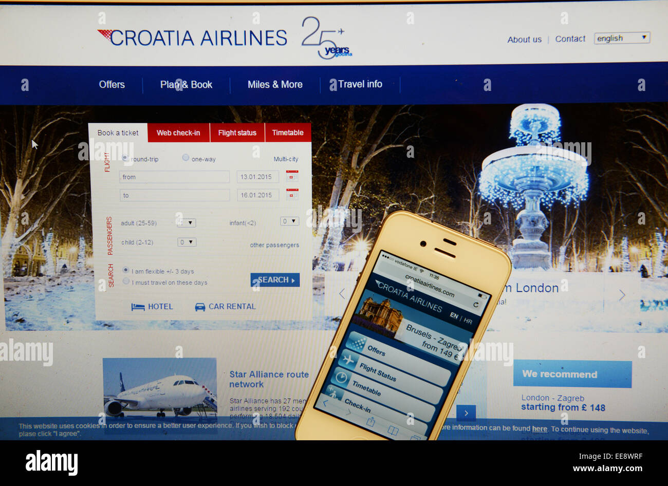 Croatia airlines logo hires stock photography and images Alamy