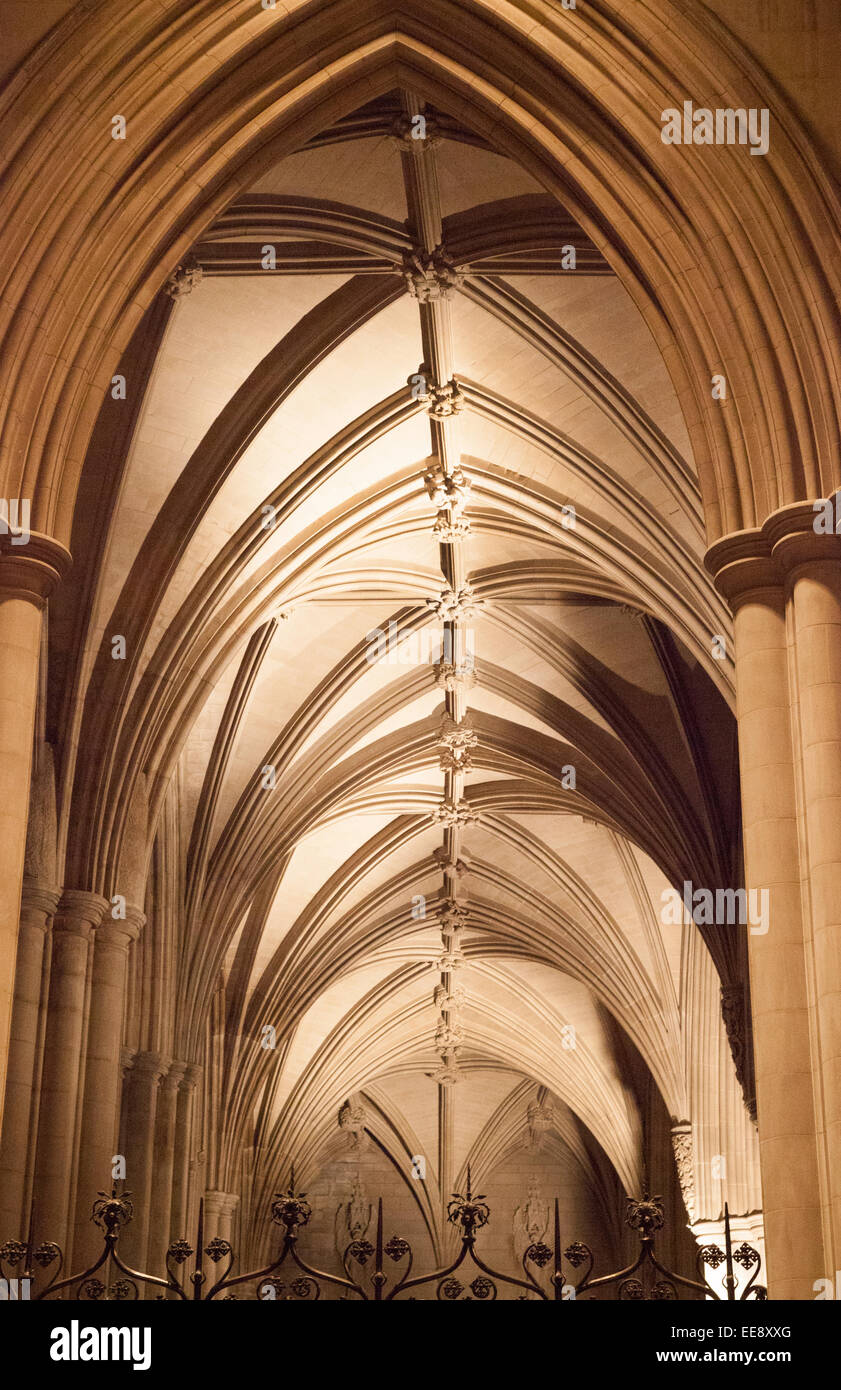 Washington National Cathedral or the Cathedral Church of Saint Peter and Saint Paul in the City and Diocese of Washington, DC Stock Photo