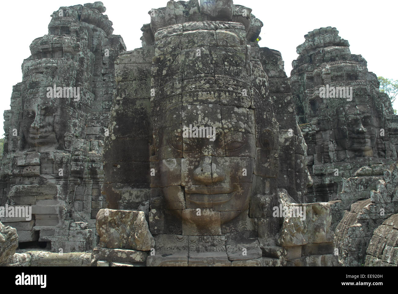ruins of angkor thom at angkor wat cambodia Stock Photo