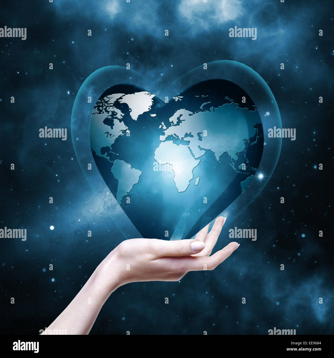 our planet in your hands, abstract environmental backgrounds Stock ...