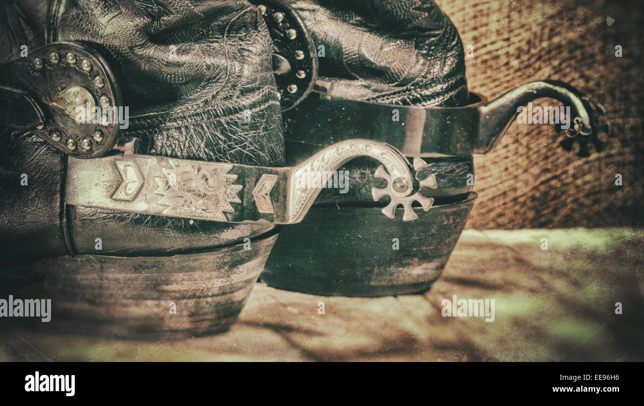 Abstract grungy western backgrounds with cowboy boots Stock Photo Alamy