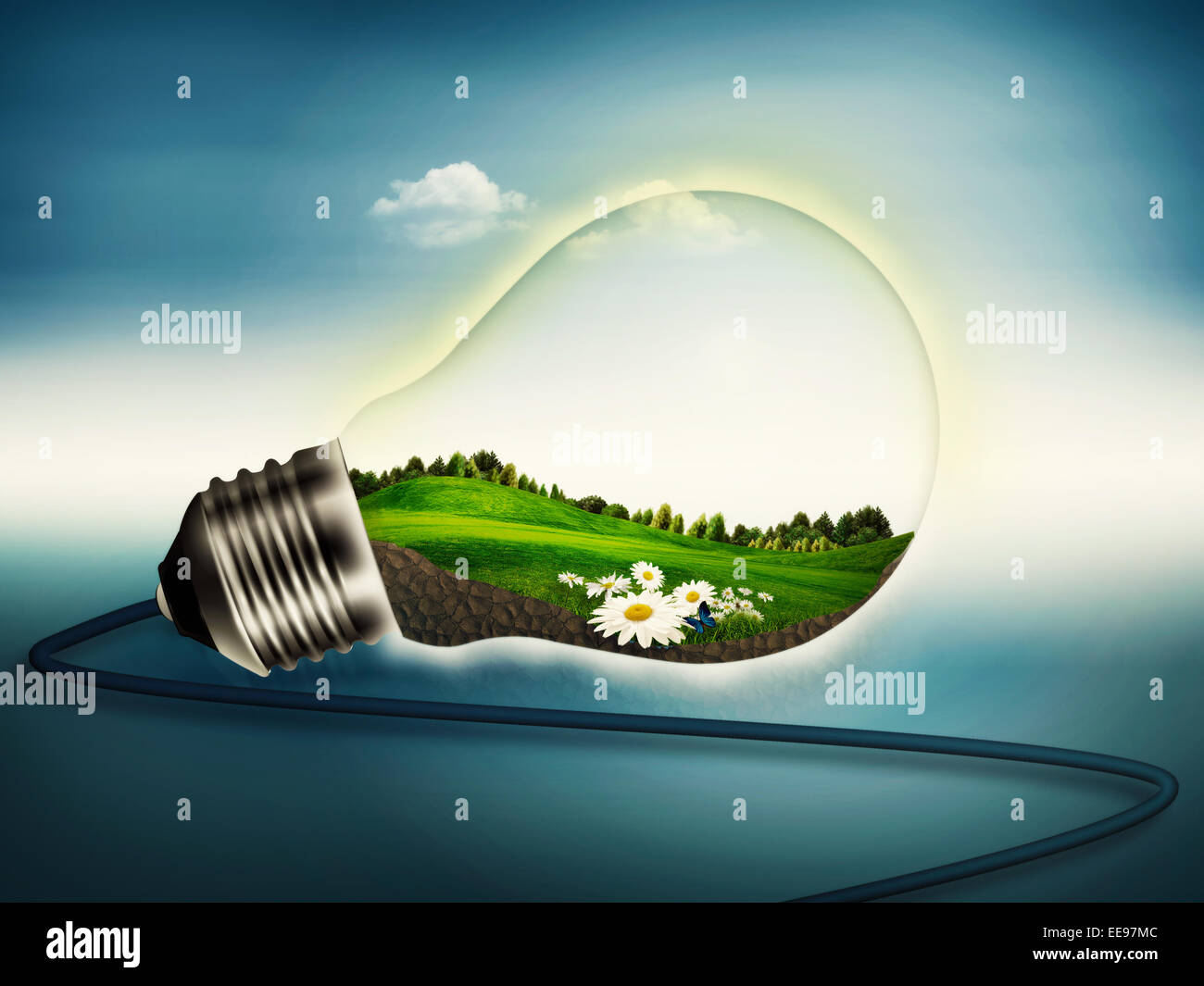 Eco Energy, abstract bower and eco backgrounds Stock Photo - Alamy