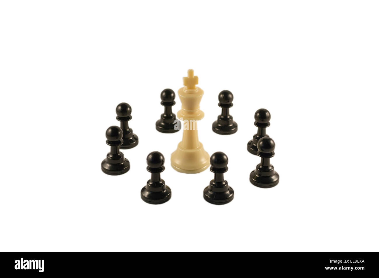 able-hedgehog44: white chess king, black pawns, topped with cross