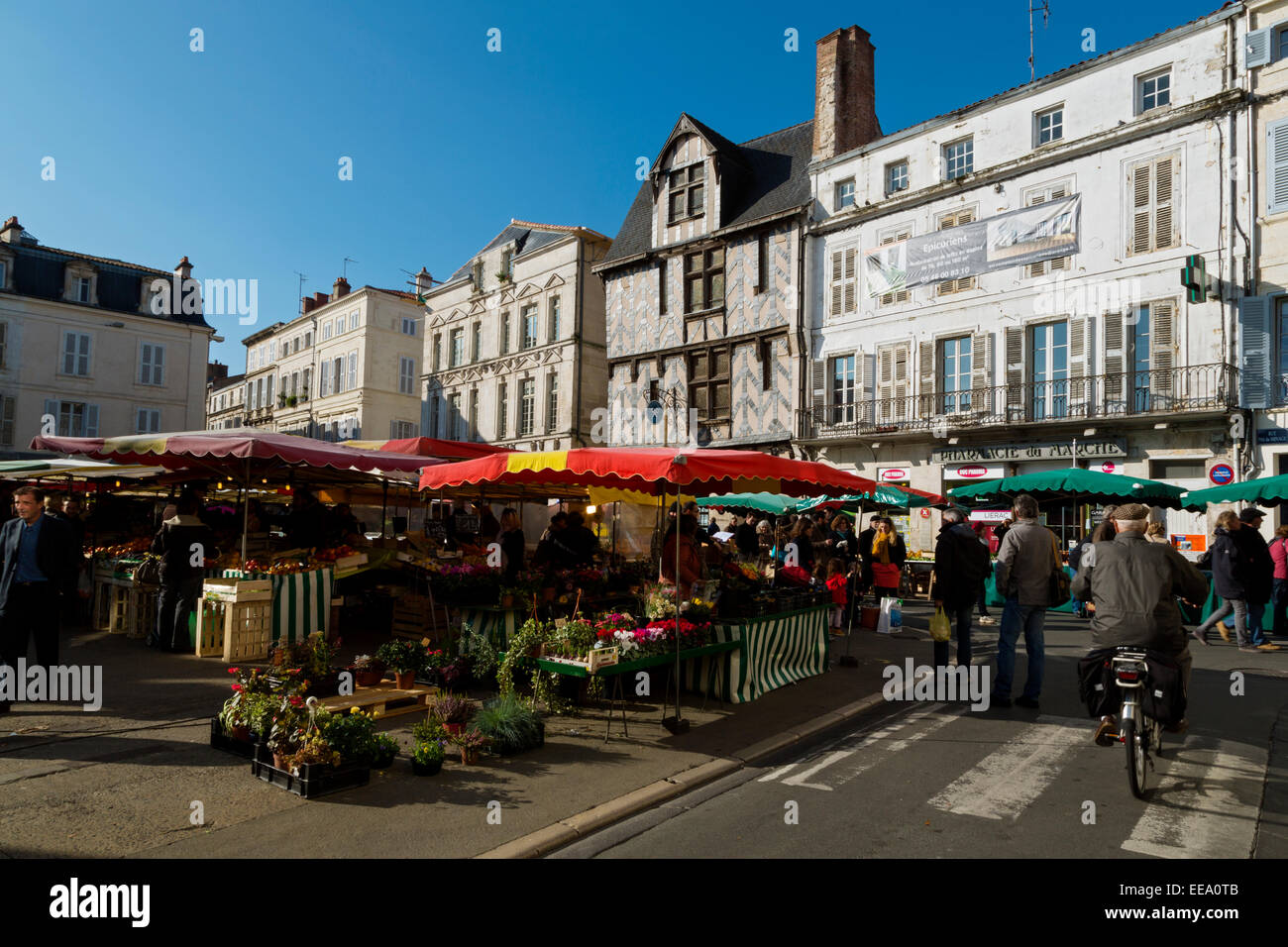 Place du Marche,La Rochelle, Charente Maritime, Poitou Charentes