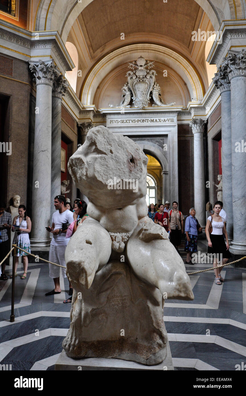 Roman sculptures in Vatican museum, Italy Stock Photo Alamy
