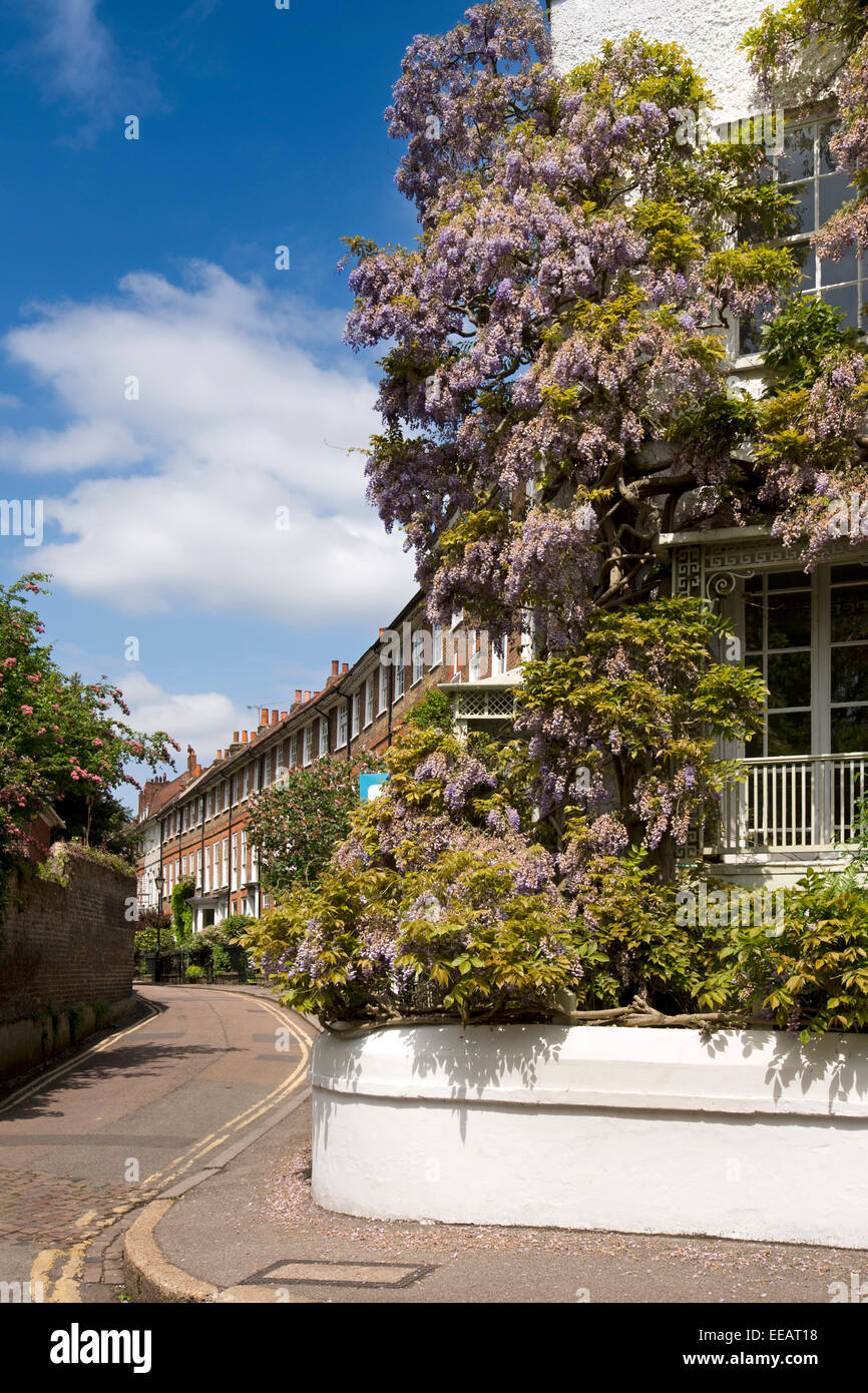 UK, London, Twickenham, Sion Road, terrace of Houses Stock