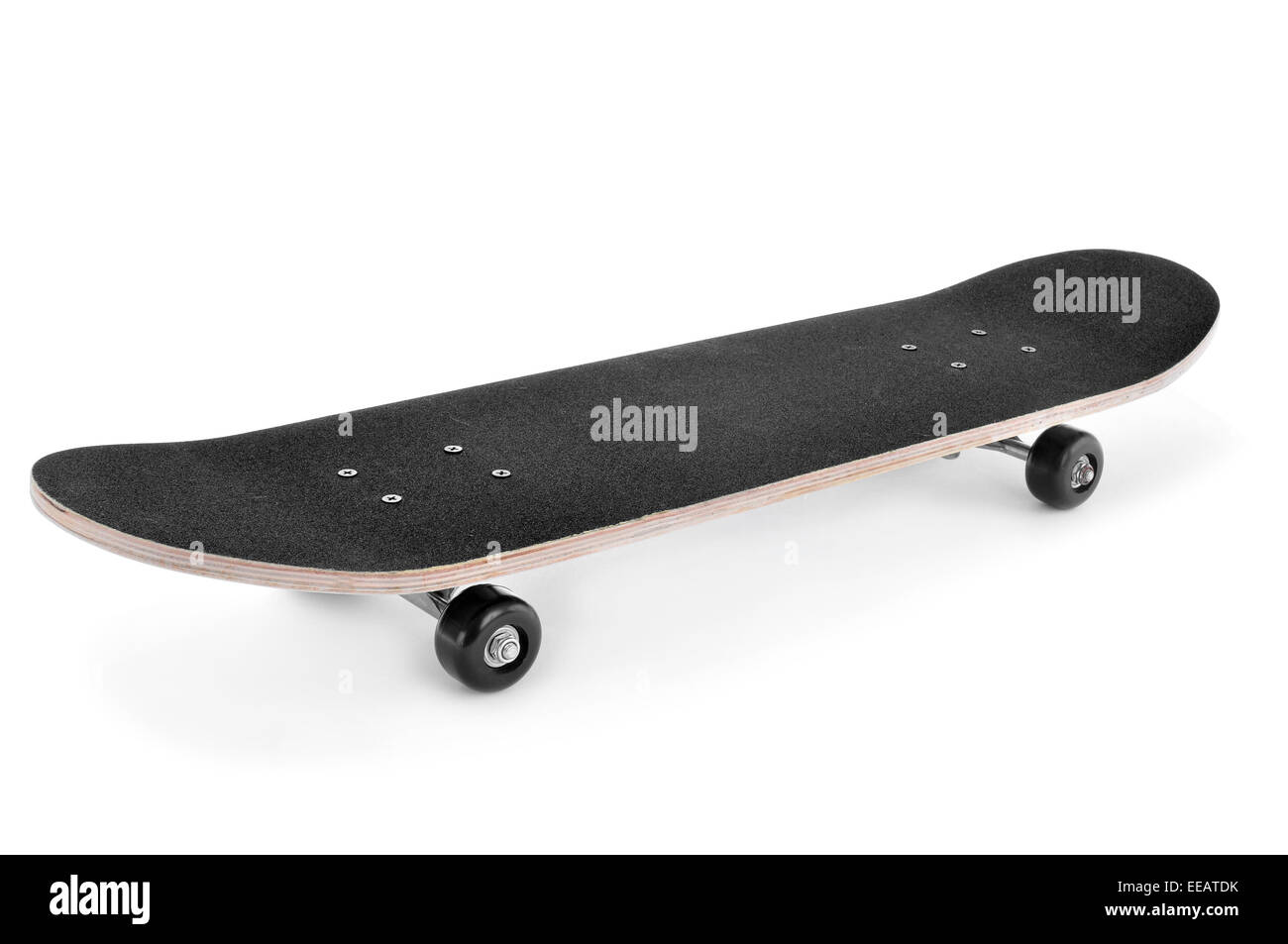 a skateboard on a white background Stock Photo