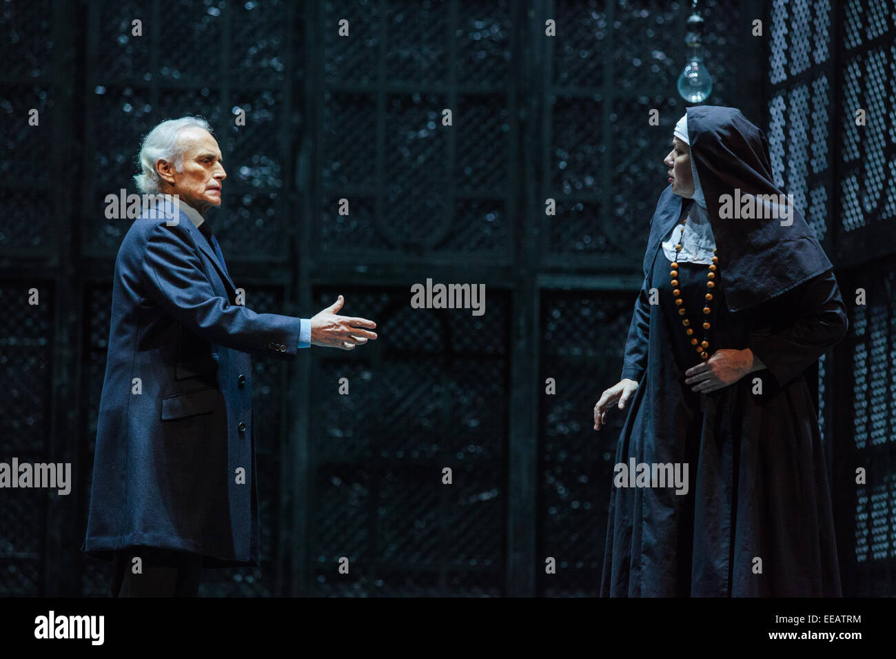 El Juez (Los Niños Perdidos) opera in four acts. With José Carreras in the main role. Legendary tenor José Carreras perform for the first time at the Mariinsky Theatre. Stock Photo