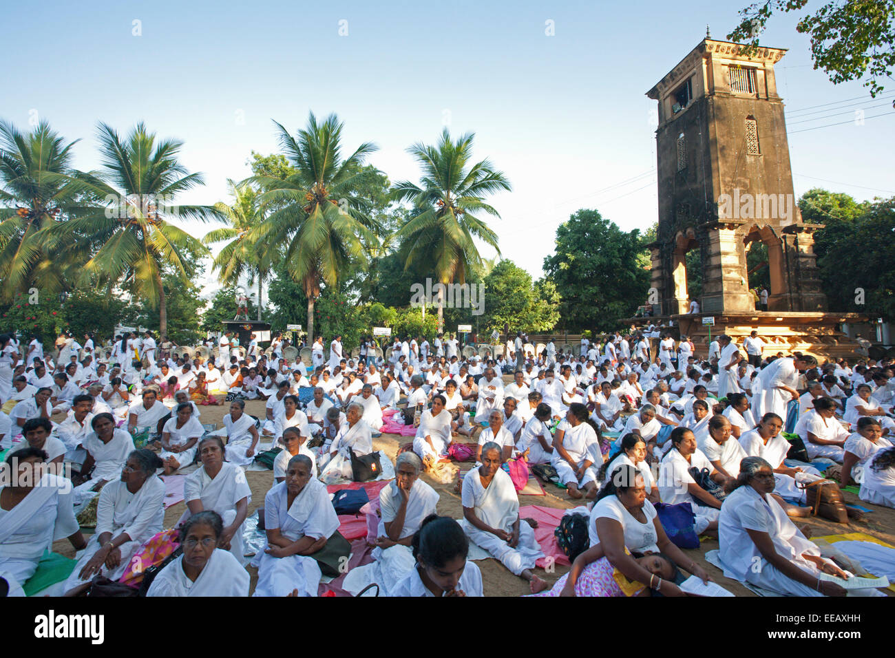 POYA FESTIVAL CELEBRATIONS Stock Photo