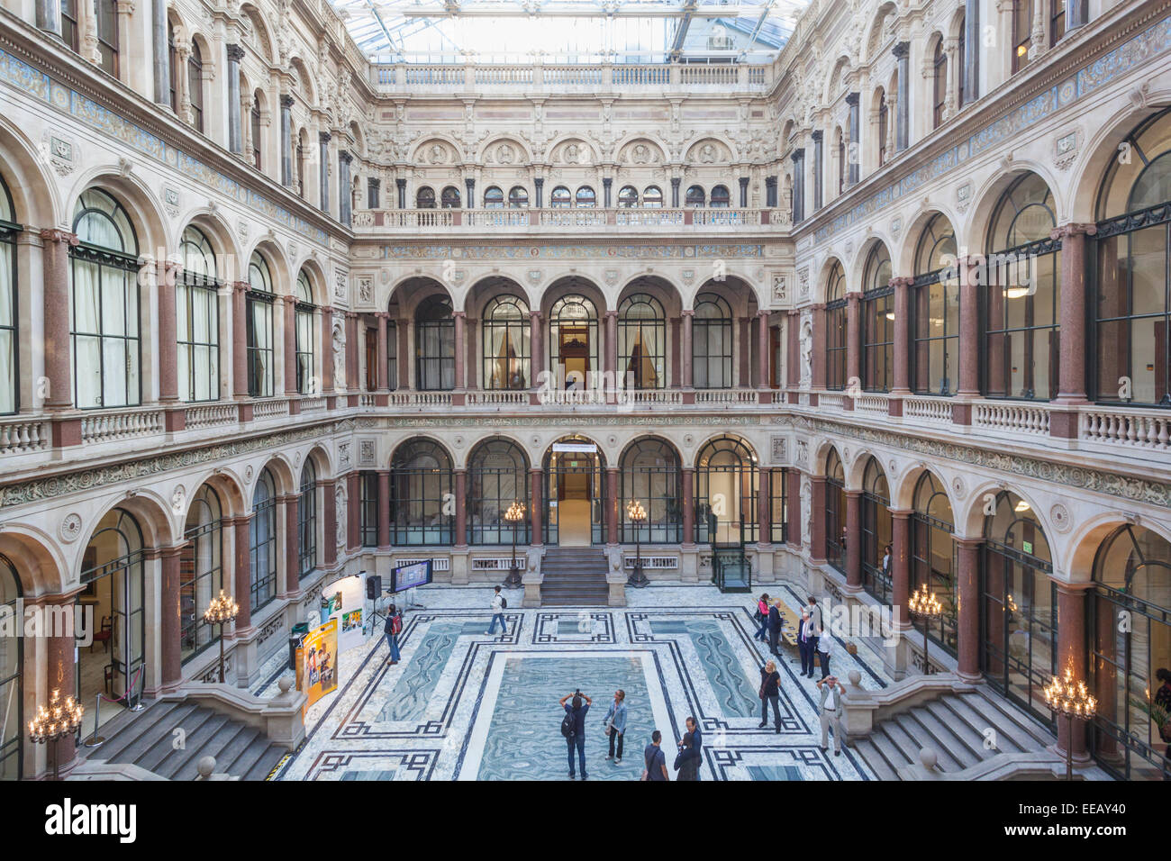 England, London, Whitehall, The Foreign Office, Interior Courtyard