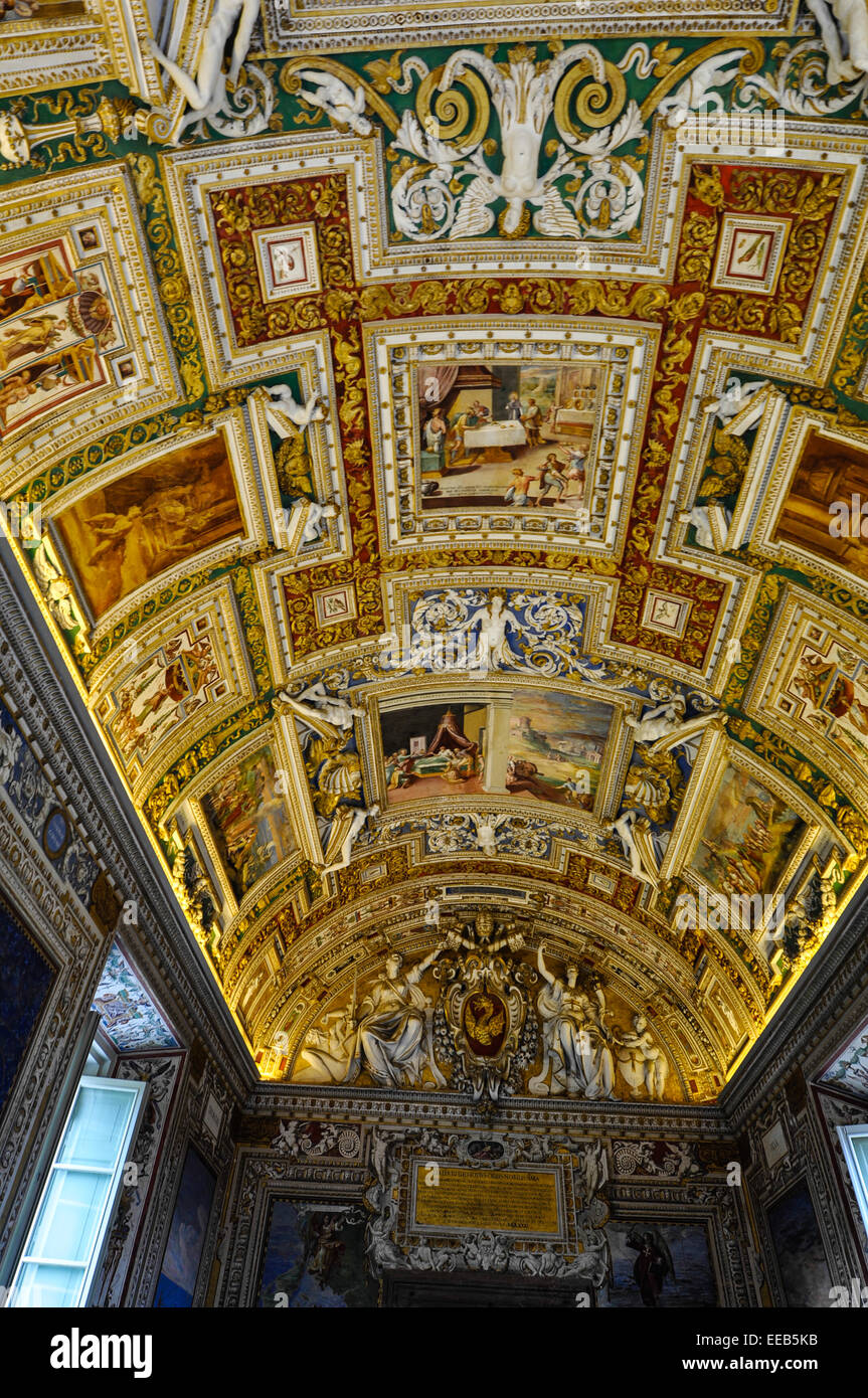 Ceiling Paintings In Vatican Museum Stock Photos Ceiling