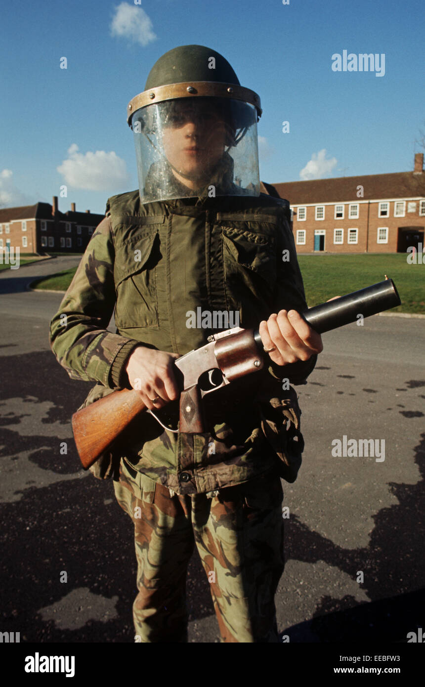 WEAPONS OF ULSTER FEBRUARY 1972. Rubber Bullet Gun used by the