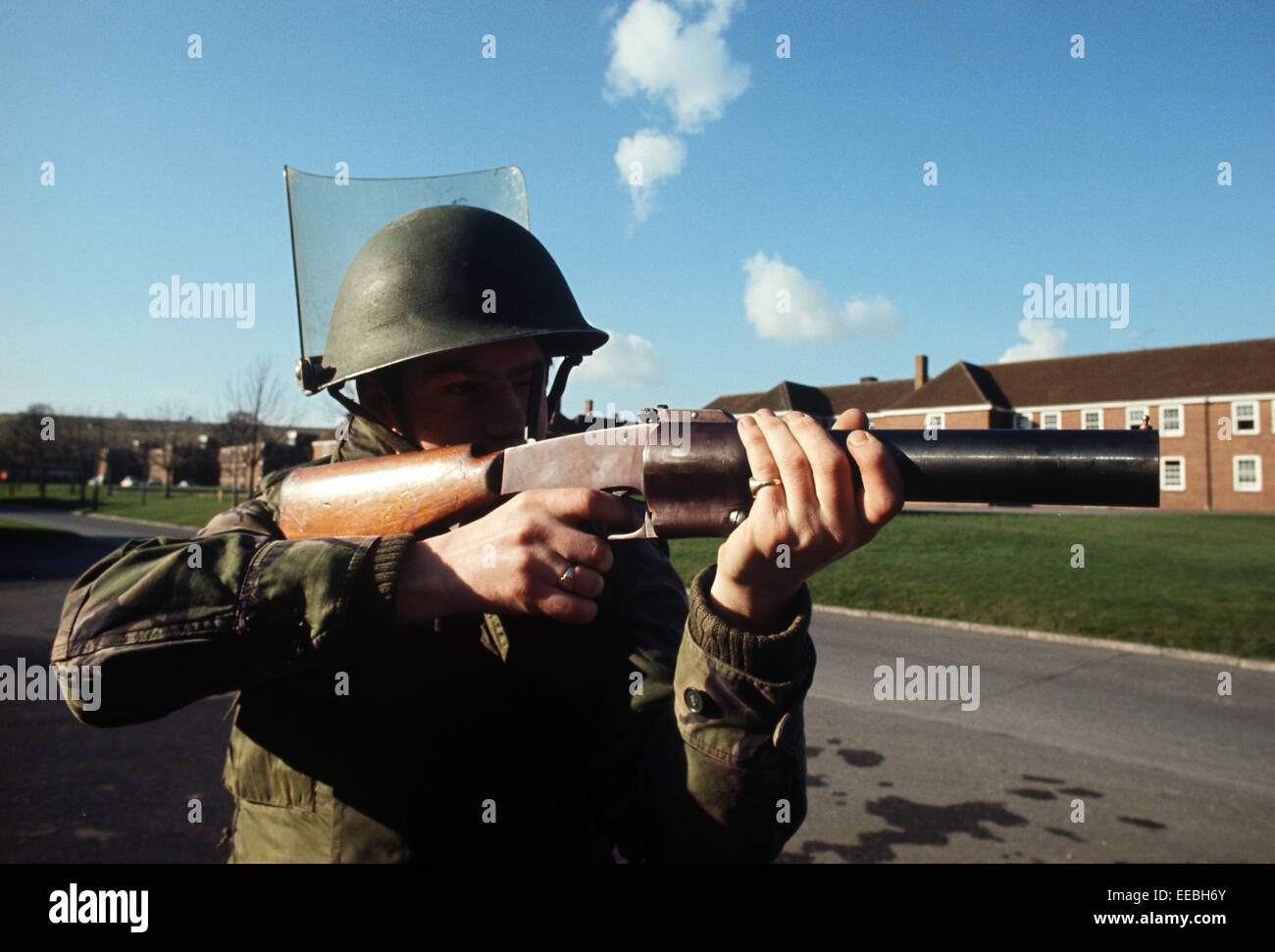 WEAPONS OF ULSTER FEBRUARY 1972. Rubber Bullet Gun used by the British Army in riots during