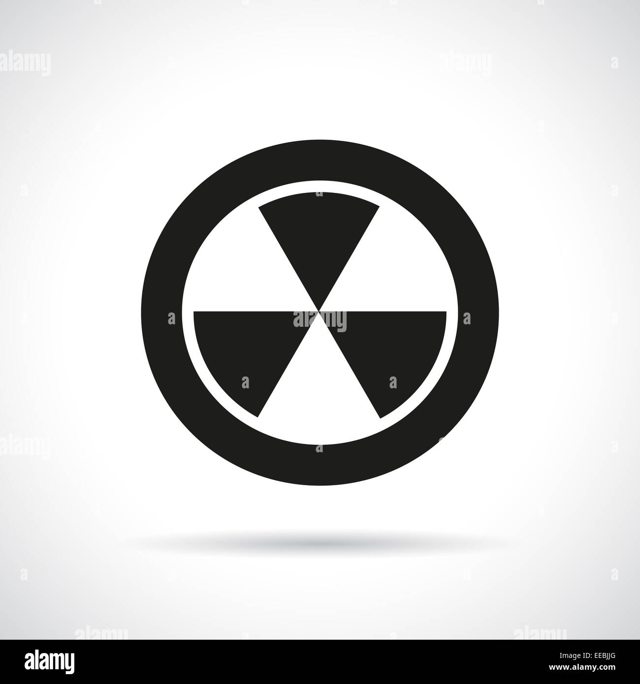 Radiation hazard symbol Stock Photo