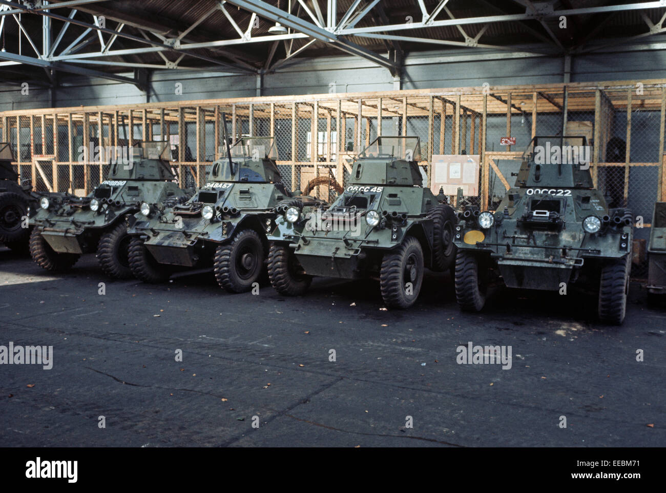 WEAPONS OF ULSTER FEBRUARY 1972. British Army Ferret Scout Cars used