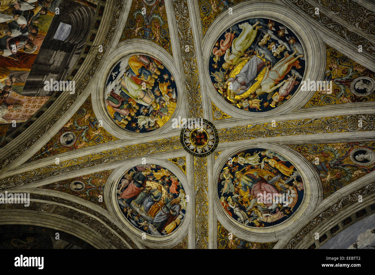 Paintings in Vatican museum, Raphael's Rooms Stock Photo Alamy
