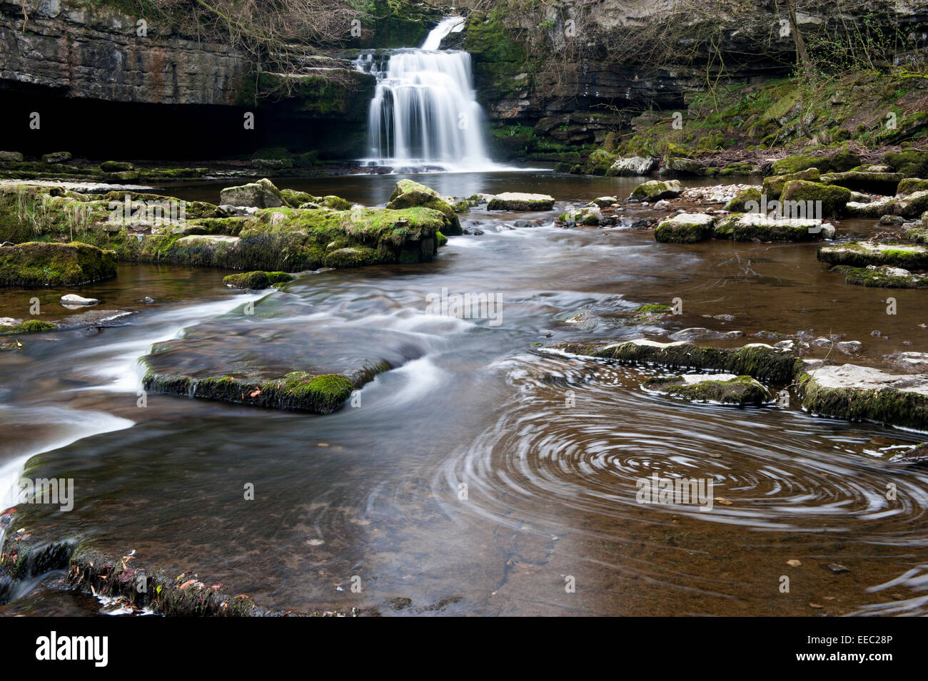 Cauldron Falls at West Burton, Wensleydale, North Yorkshire, UK Stock Photo