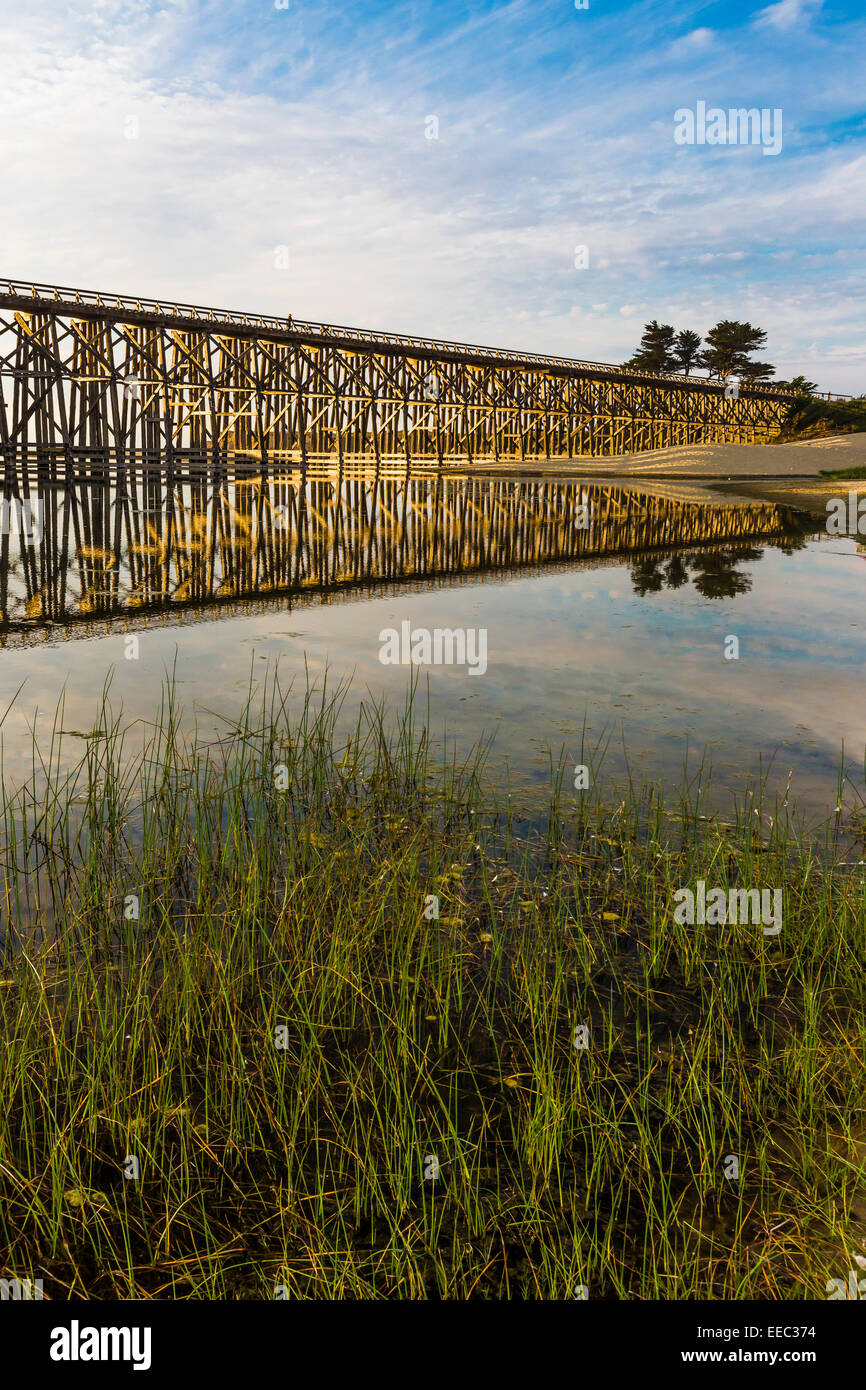 The Pudding Creek Trestle, now part of the Ten Mile Beach Trail along
