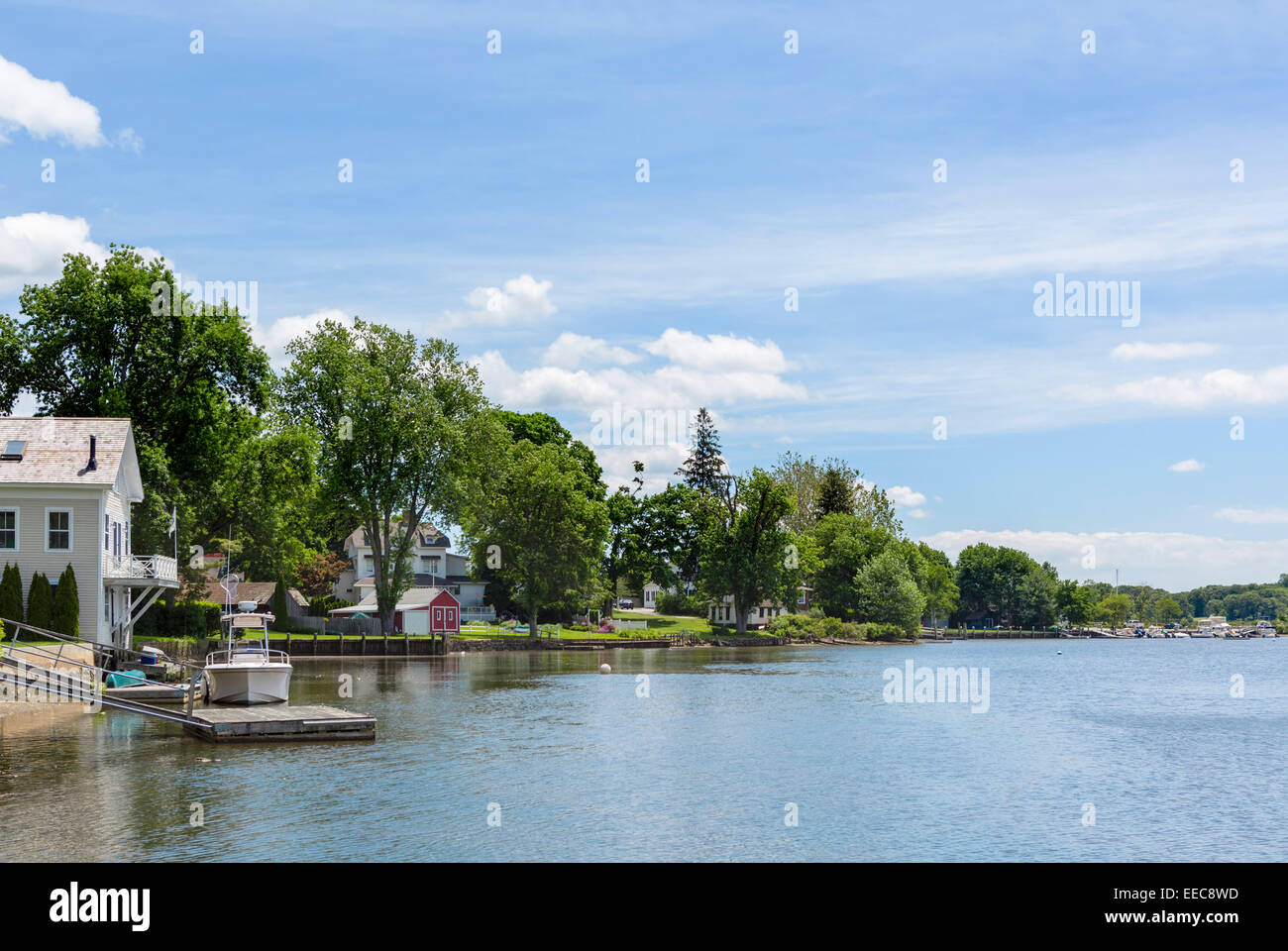Waterfront in Essex, Connecticut, USA Stock Photo Alamy