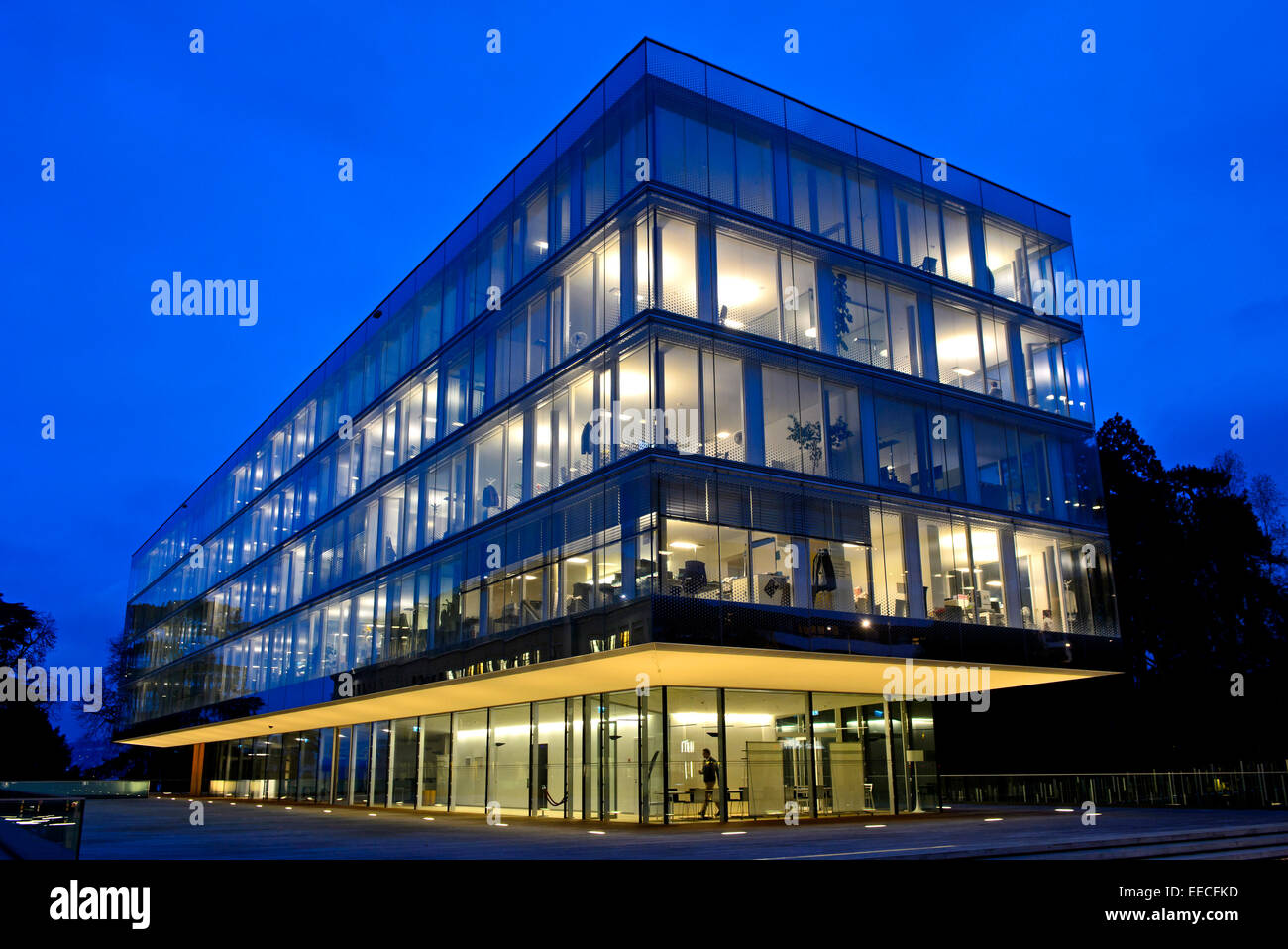 New World Trade Organisation (WTO) campus by Wittfoht Architekten, Geneva, Switzerland Stock Photo
