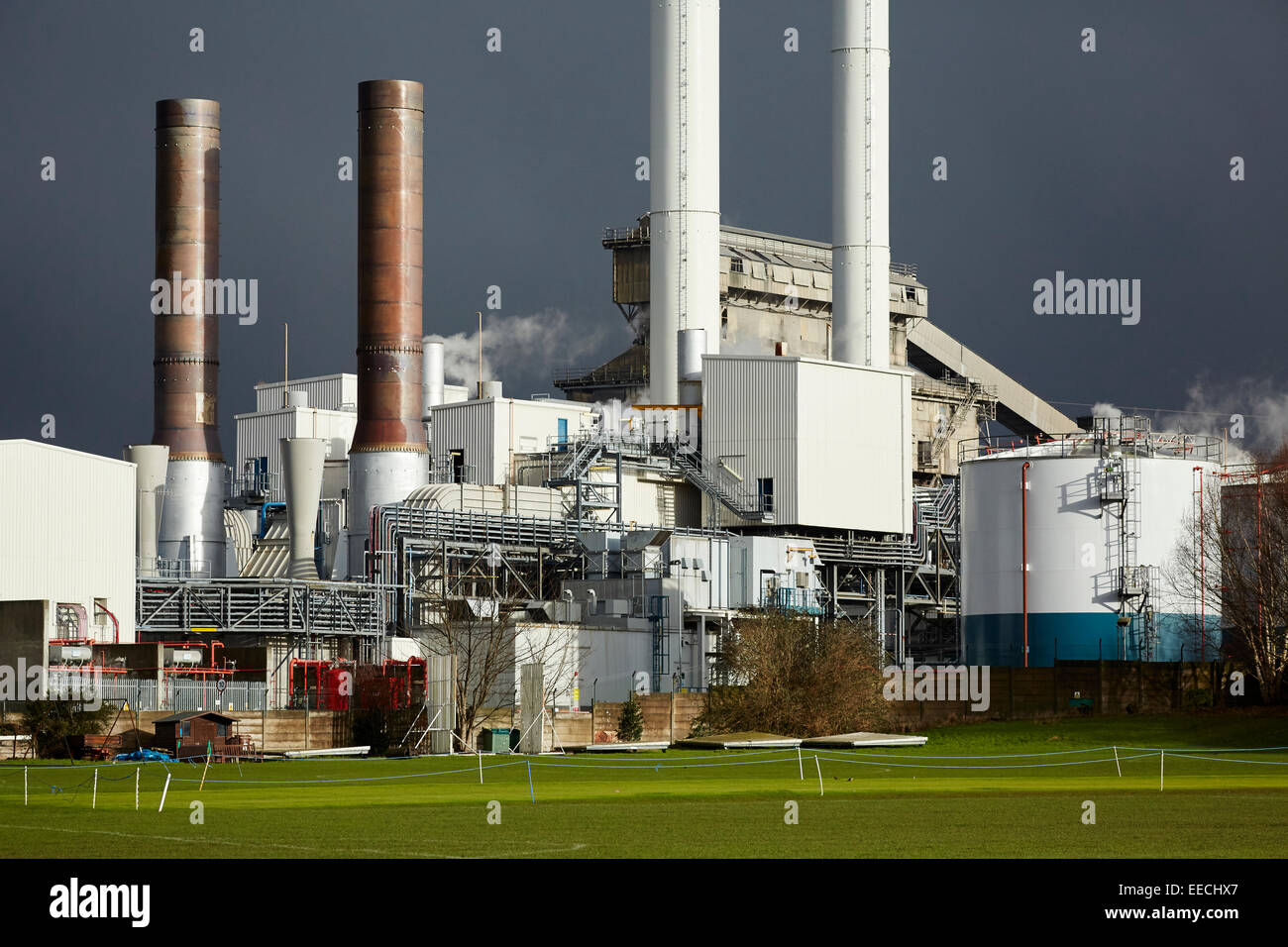 Tata Chemicals Europe plant part of its soda ash and sodium bicarbonate business in Northwich, Cheshire. Stock Photo