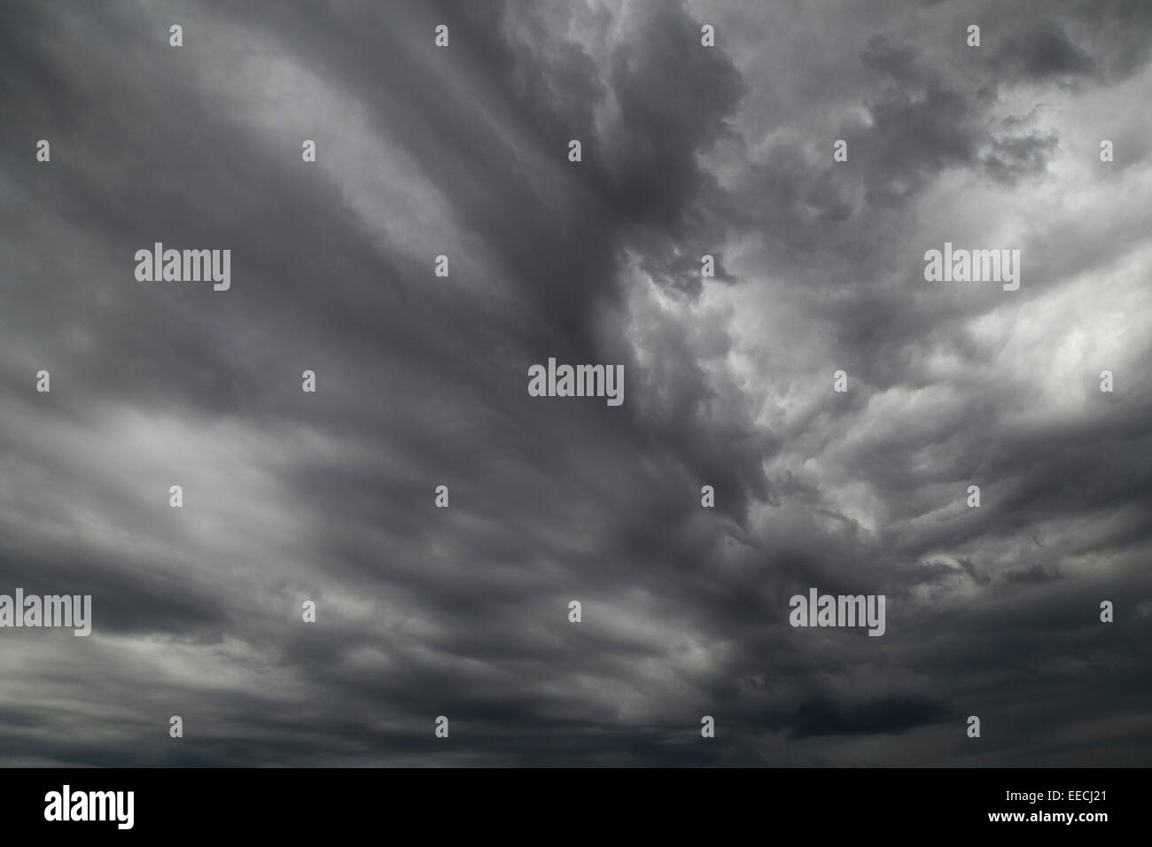 Swirling Storm Clouds - Horizontal Stock Photo