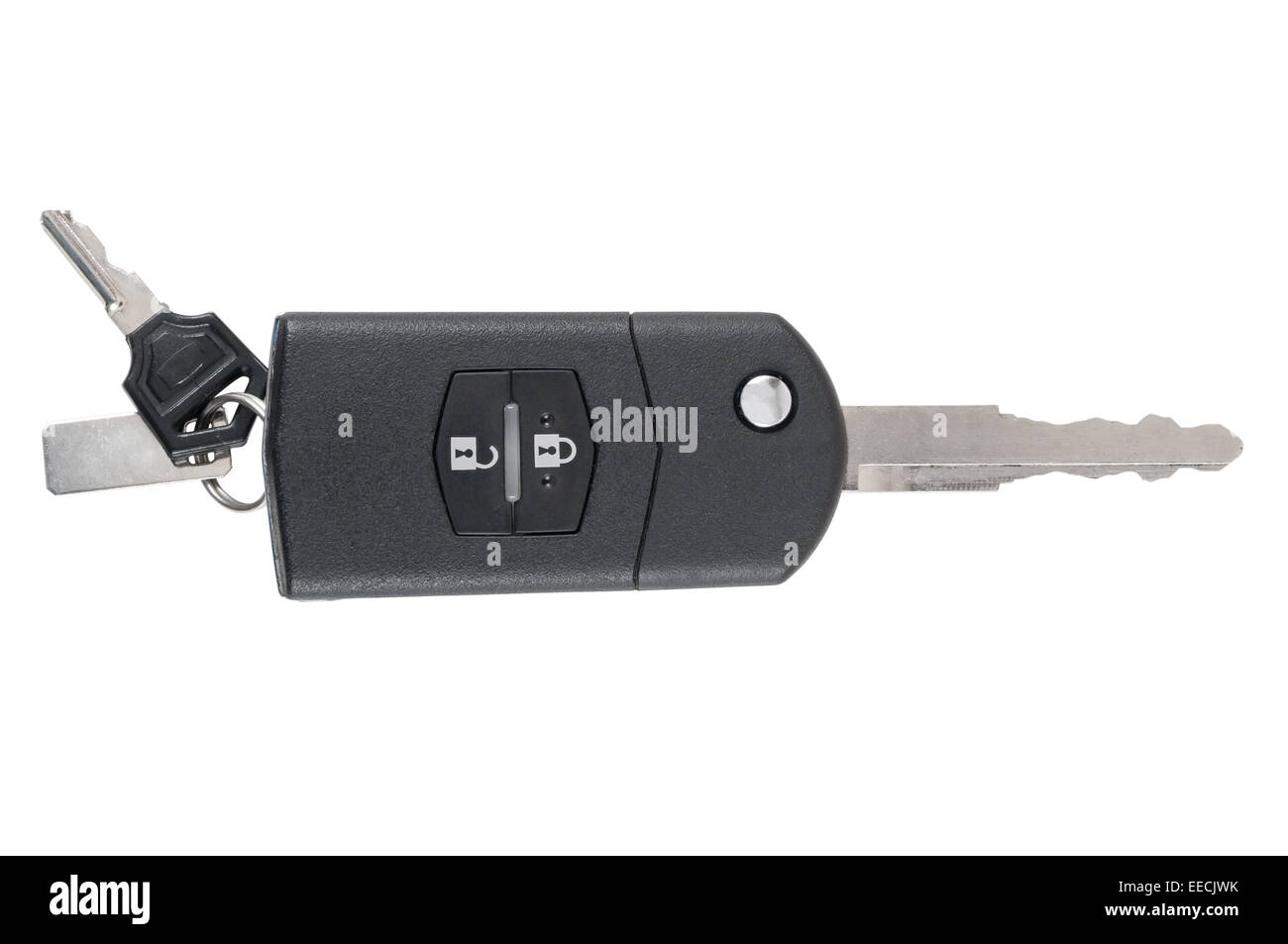 Car key isolated on white background with clipping path Stock Photo