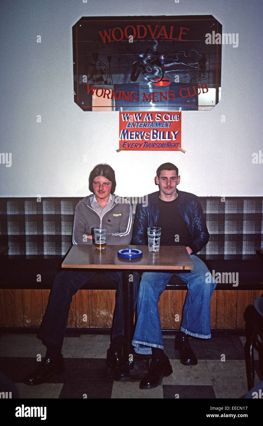 BELFAST, UNITED KINGDOM - NOVEMBER 1979. Members of the Ulster Defence Association, UDA, Protestant Loyalist paramilitary during The Troubles, Northern Ireland. Stock Photo