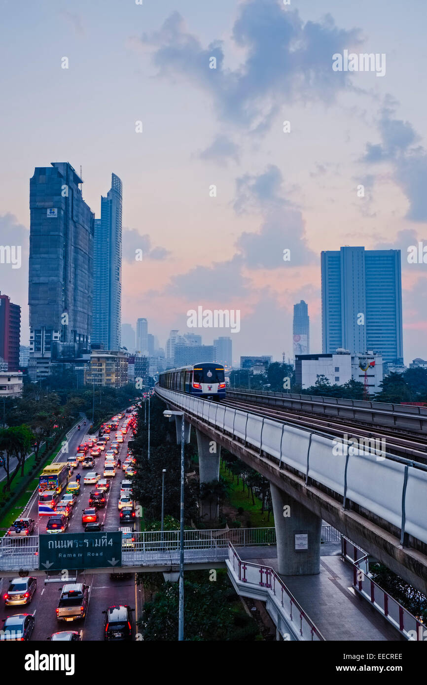Bangkok Skytrain, Bangkok, Thailand Stock Photo